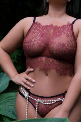 Бра "Lace you"; Цвет: Черешня